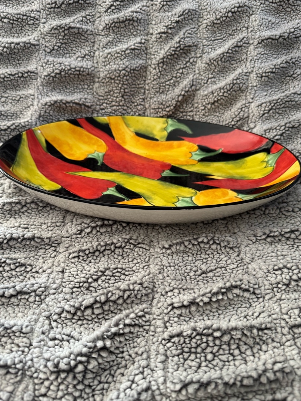 Clay Art “Caliente” Large Ceramic Serving Plate
